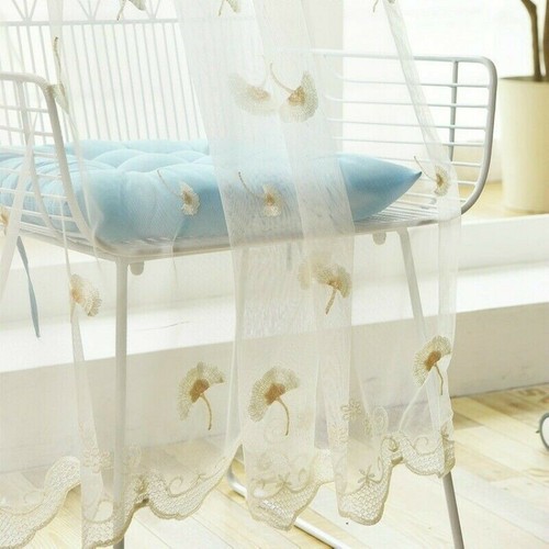 Dandelion embroidered tulle - dandelion,