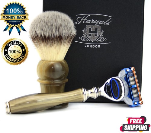 Synthetic hair shaving brush - shaving,