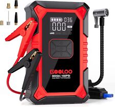 GOOLOO A3 Jump Starter with Air Compressor,3000A Portable Car Battery Booster UK