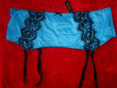 Ann summers aqua black waspie - summers,