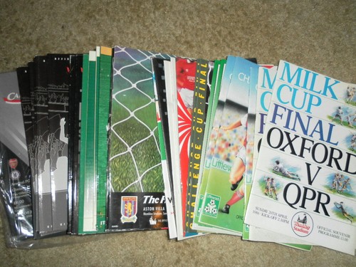 League cup final programmes - league,