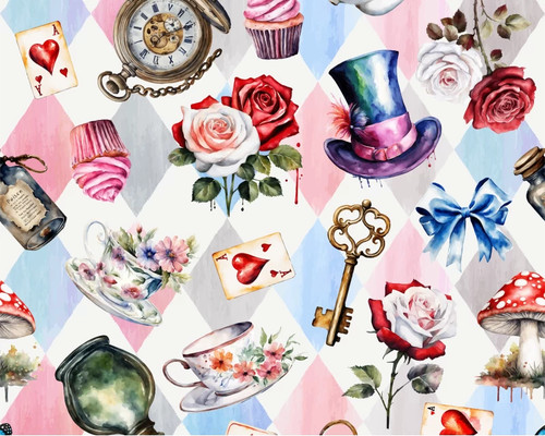Alice wonderland fabric - alice,