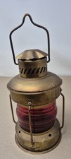 Antique Brass Miner Oil Lamp