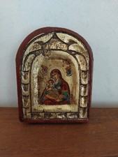 Vintage religious icon - vintage, paper