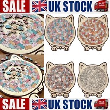 135-Piece Morandi Color Cat Wooden Jigsaw Puzzle Perfect Gift for Cat Lovers UK