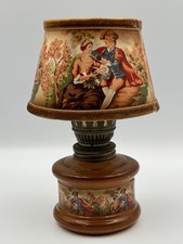 Vintage oil lamp with shade