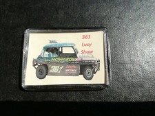 LUCY SHAW 361 Brisca MINI stock car pin badge NEW 