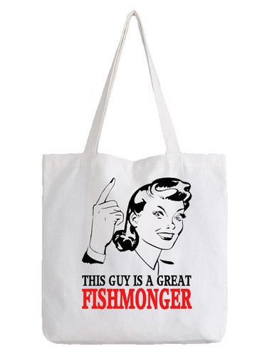 Fishmonger tote bag shopper - tote,