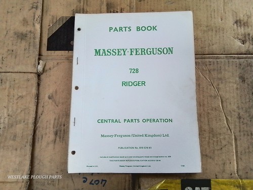 Massey ferguson parts manual - massey,