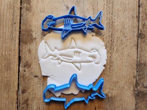 Hammerhead shark cookie - hammerhead,