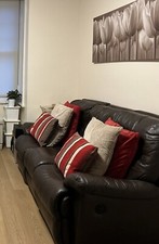 Deep Red/burgundy filled cushions 45cm x 45cm