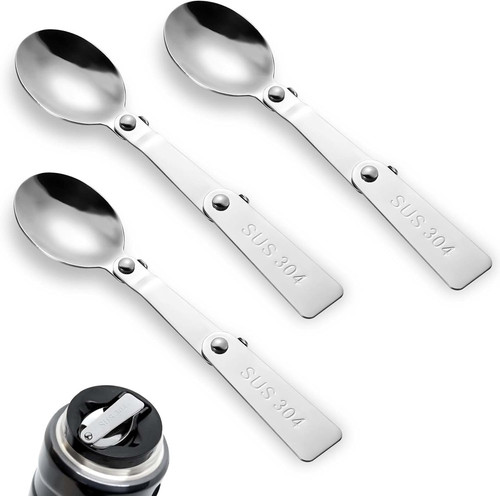 3pcs folding spoon for - for, thermos