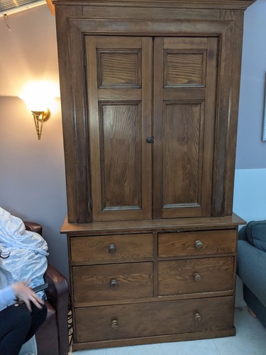 Solid wood large vintage - solid,