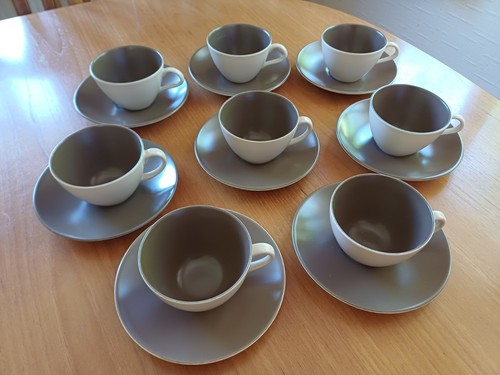 Poole pottery tea cups and - tea,
