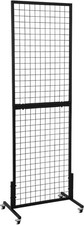 Freestanding Grid Wall Panel Standing Wire Grid Display Rack For Auction