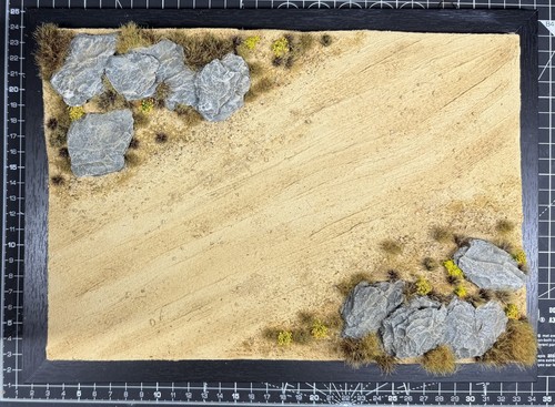 Desert arid track diorama base - arid,