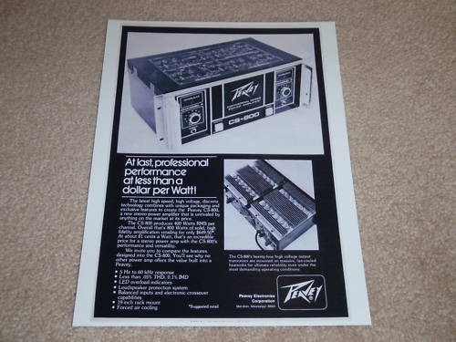 Peavey 800 amplifier ad - amplifier,