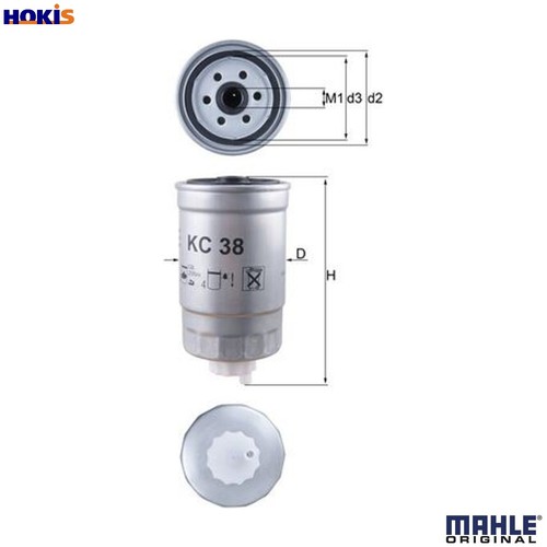 Fuel filter for vw - kc, 38