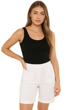 Ladies Cargo Shorts Pull On