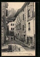 Old postcard Laguenne, Maison