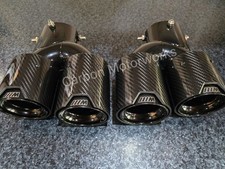 Bmw exhaust tips carbon fibre - bmw,