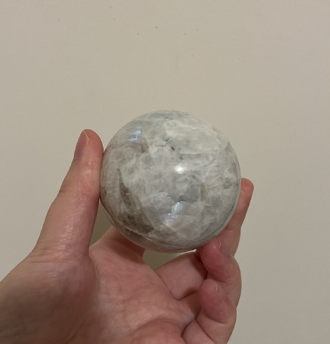 Silver blue flash moonstone - silver,