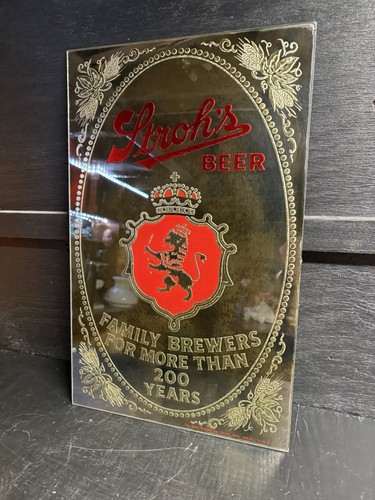 Vintage stroh beer glass - vintage,