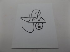 HAND SIGNED 6" x 5" AUTOGRAPH BOOK PAGE - MARK FISH - FOOTBALL