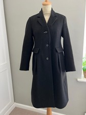 HIGH claire campbell coat  black DOMINANT COAT £1350 uk8 ref sa  rarely worn