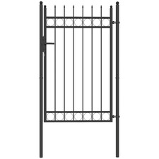 Garden Gate Black Galvanised