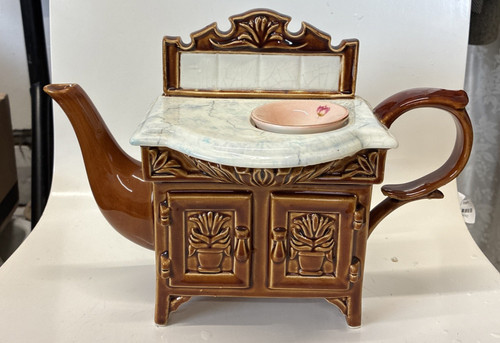 Victorian washstand teapot - washstand,