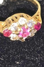 Vintage 9ct Ruby & Diamond
