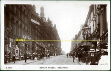 Bradford 1912 Real Photo Darley Street, Animated Scene, Yorkshire postcard