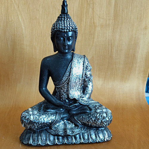 Seated buddha statue figurine - buddha,