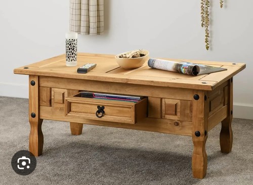 Solid wood coffee table - coffee, with