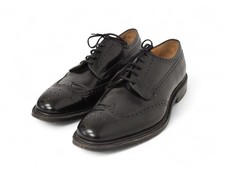 Men's CHURCH'S Black Smooth Leather Brogue Shoes UK 11 E28