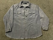 Zara Pale Blue Grey Oversized