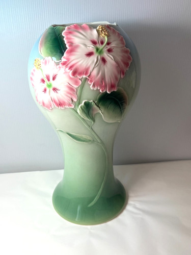 Large franz porcelain hibiscus - large,