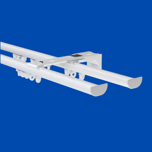 Double metal curtain track - metal,