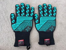 Double Layer Heat Resistant Oven Gloves With Silicone Coating