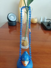 Natural blue Sri Lanka sapphire gems 6mm beads necklace 18"- UK seller 3a0n-2