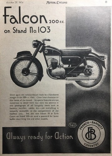 Francis barnett falcon 200cc - francis-barnett,