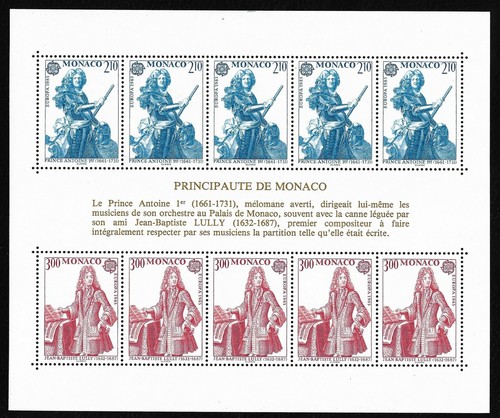 Monaco stamps sheetlet block - monaco,