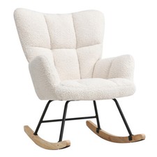 Boucle Upholstered Rocker