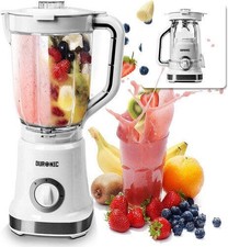 Duronic BL5 Electric Blender 1.8L 500W Smoothie Maker Ice Crusher Jug White