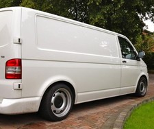 Vw Transporter banded steel wheels, T6 T5 17inch staggered with tyre