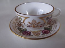 Miniature Cup and Saucer, Commemorative, by Spode.