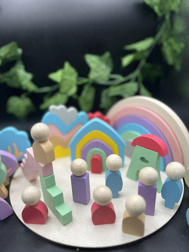 New wooden toy fairytale - fairytale, town