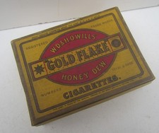 Vintage W.D & H.O Wills 'Gold Flake, Honey Dew' Cigarette Box - Empty