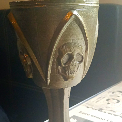 Gothic skull goblet - gothic, cast